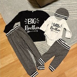 Little and Big Bro Matching Outfit Set (12m and 5T)